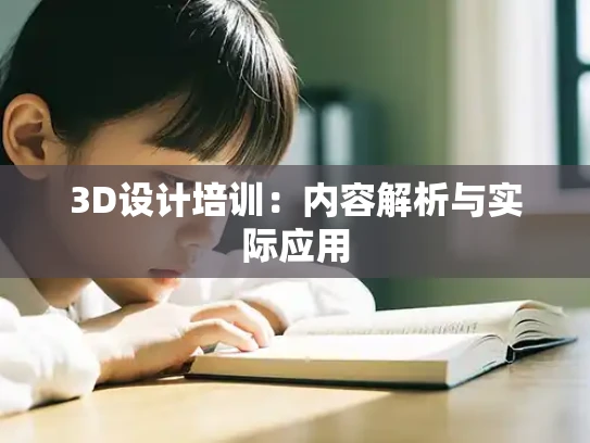 3D设计培训：内容解析与实际应用