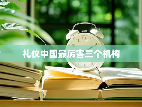 礼仪中国最厉害三个机构