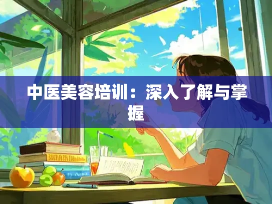 中医美容培训：深入了解与掌握
