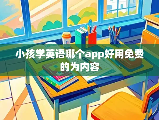 小孩学英语哪个app好用免费的为内容