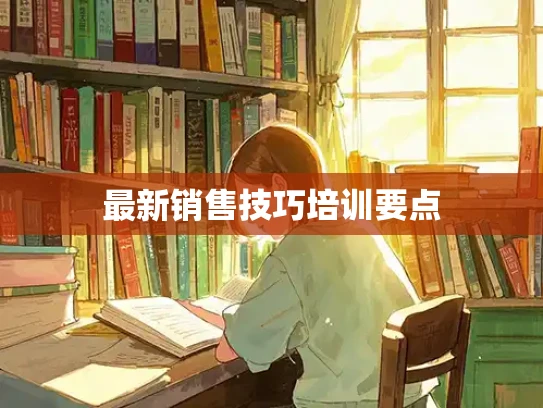 最新销售技巧培训要点