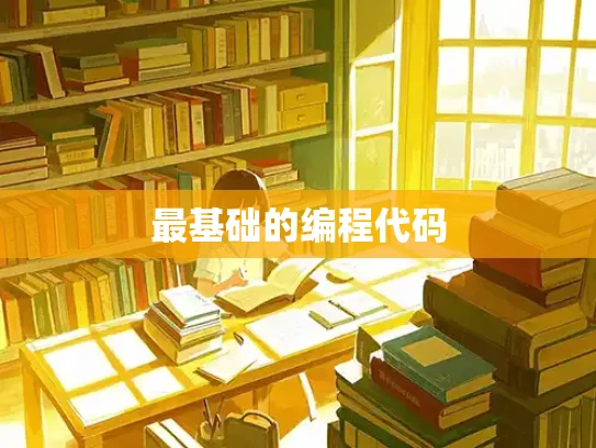 最基础的编程代码
