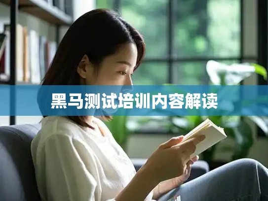 黑马测试培训内容解读