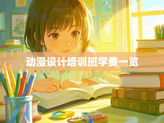 动漫设计培训班学费一览