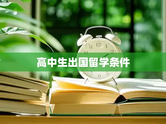 高中生出国留学条件