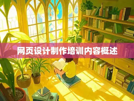 网页设计制作培训内容概述