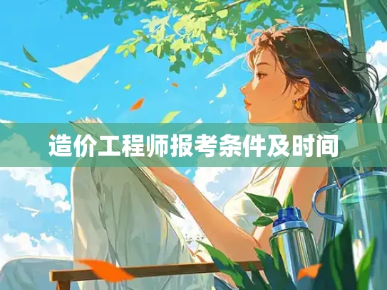 造价工程师报考条件及时间