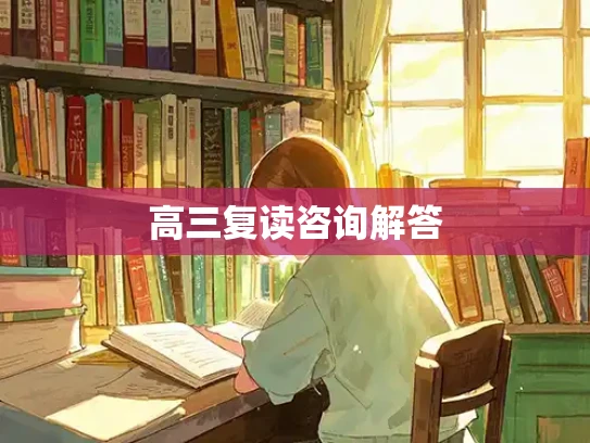 高三复读咨询解答