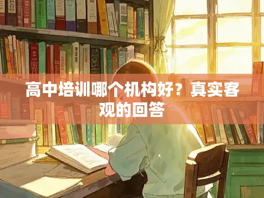 高中培训哪个机构好？真实客观的回答