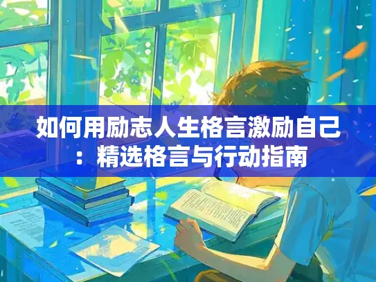 如何用励志人生格言激励自己：精选格言与行动指南
