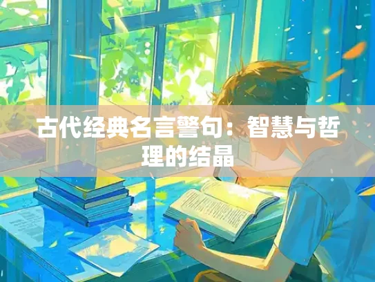 古代经典名言警句：智慧与哲理的结晶