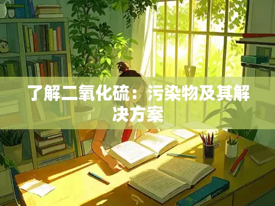 了解二氧化硫：污染物及其解决方案