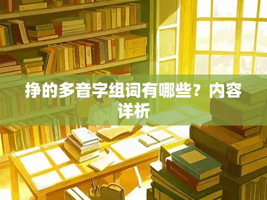 挣的多音字组词有哪些？内容详析