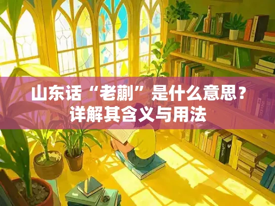 山东话“老蒯”是什么意思？详解其含义与用法