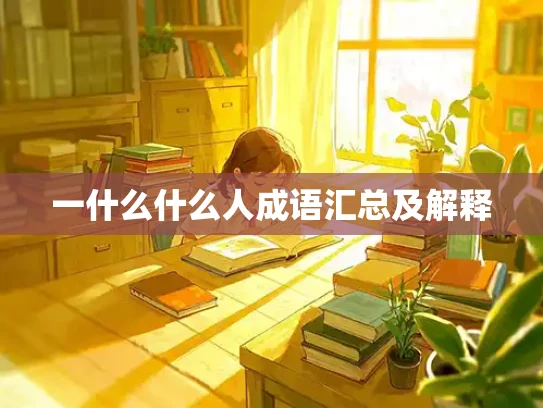 一什么什么人成语汇总及解释