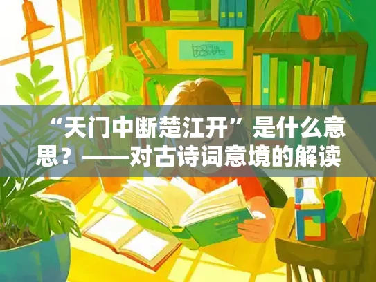 “天门中断楚江开”是什么意思？——对古诗词意境的解读