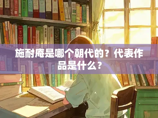施耐庵是哪个朝代的？代表作品是什么？