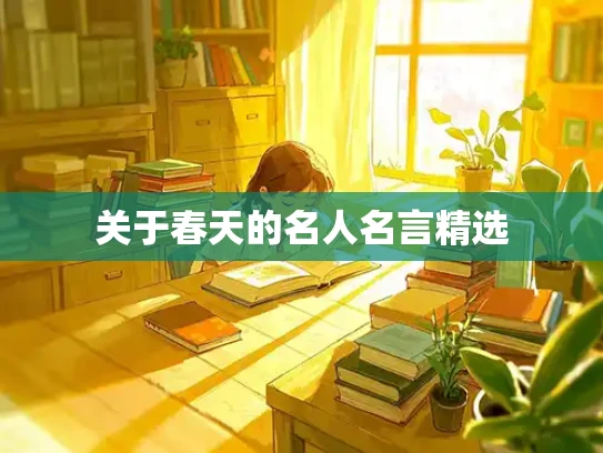 关于春天的名人名言精选