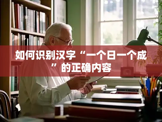 如何识别汉字“一个日一个成”的正确内容
