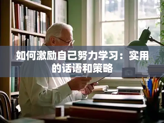 如何激励自己努力学习：实用的话语和策略