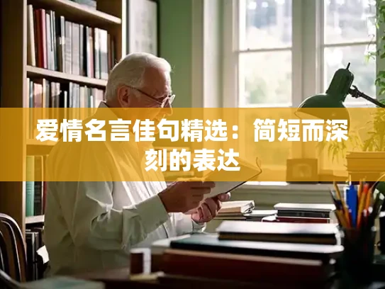 爱情名言佳句精选：简短而深刻的表达