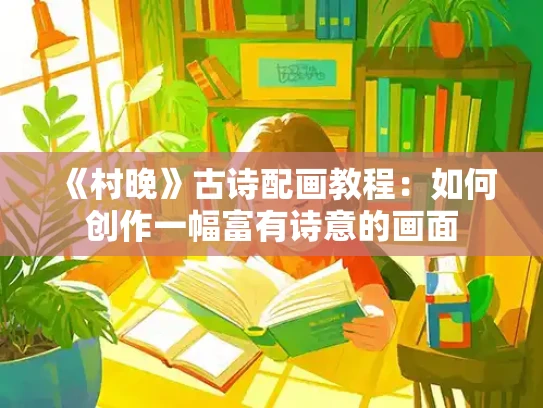 《村晚》古诗配画教程：如何创作一幅富有诗意的画面
