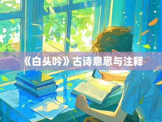 《白头吟》古诗意思与注释