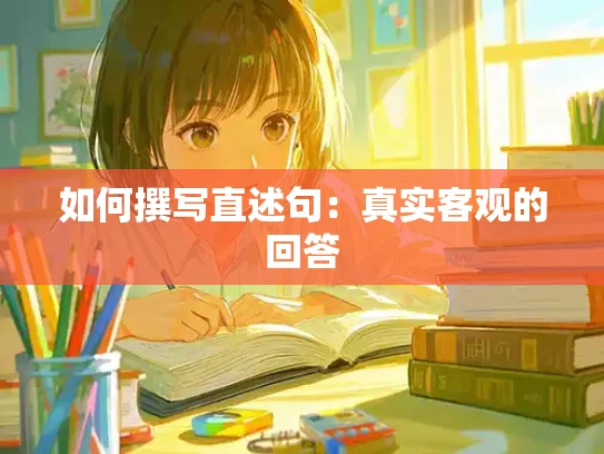 如何撰写直述句：真实客观的回答