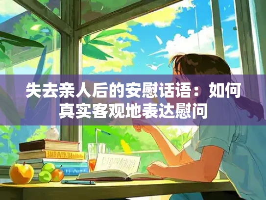 失去亲人后的安慰话语：如何真实客观地表达慰问