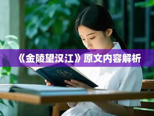 《金陵望汉江》原文内容解析