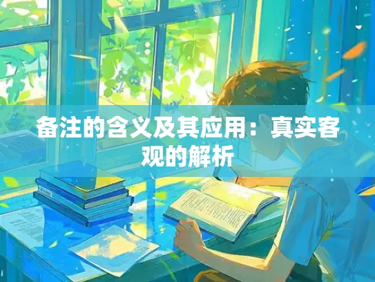 备注的含义及其应用：真实客观的解析