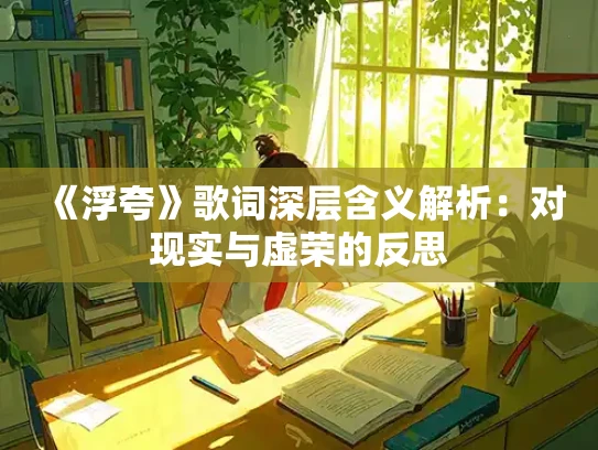 《浮夸》歌词深层含义解析：对现实与虚荣的反思