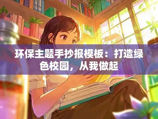 环保主题手抄报模板：打造绿色校园，从我做起
