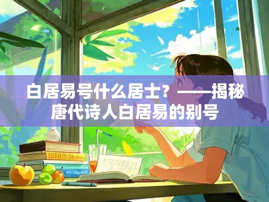 白居易号什么居士？——揭秘唐代诗人白居易的别号