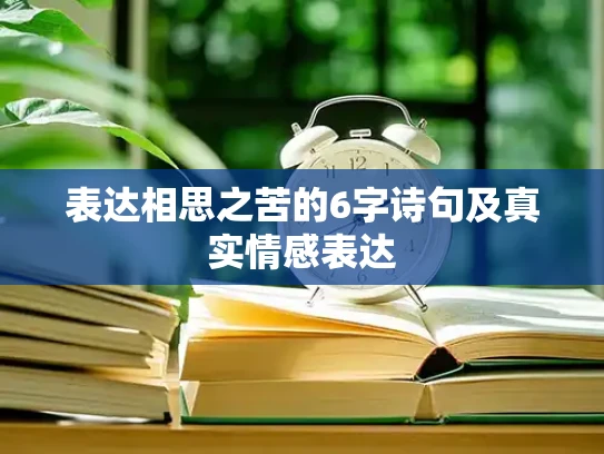 表达相思之苦的6字诗句及真实情感表达