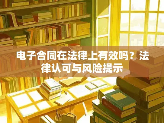 电子合同在法律上有效吗？法律认可与风险提示