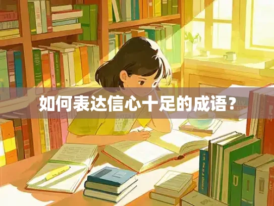 如何表达信心十足的成语？