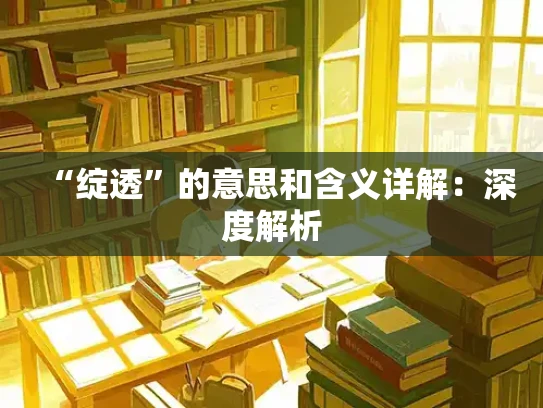 “绽透”的意思和含义详解：深度解析