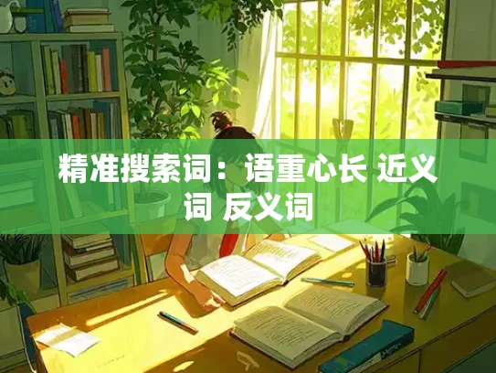 精准搜索词：语重心长 近义词 反义词