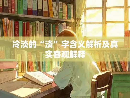 冷淡的“淡”字含义解析及真实客观解释