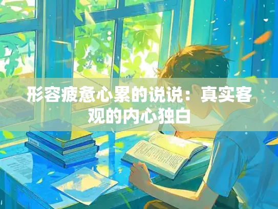 形容疲惫心累的说说：真实客观的内心独白
