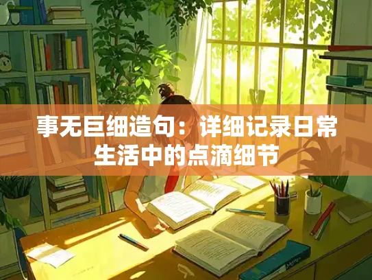事无巨细造句：详细记录日常生活中的点滴细节