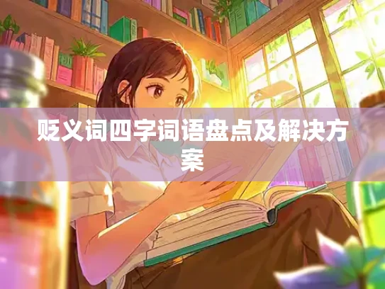 贬义词四字词语盘点及解决方案