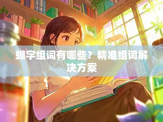 蝴字组词有哪些？精准组词解决方案