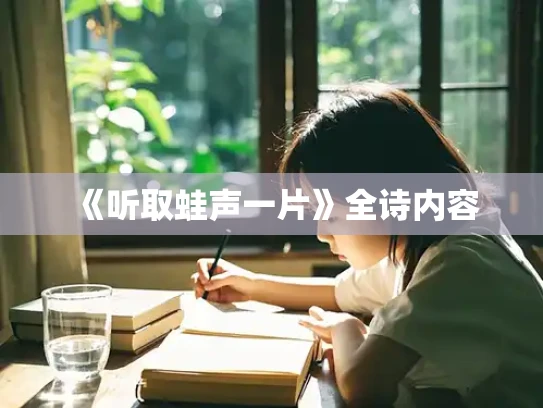 《听取蛙声一片》全诗内容