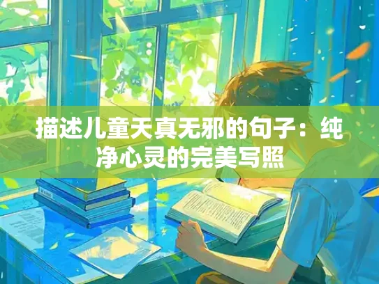 描述儿童天真无邪的句子：纯净心灵的完美写照