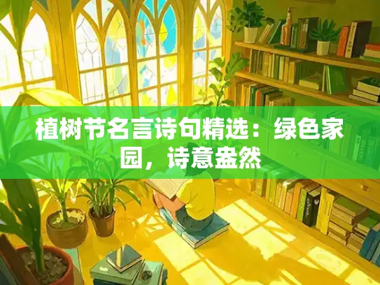 植树节名言诗句精选：绿色家园，诗意盎然
