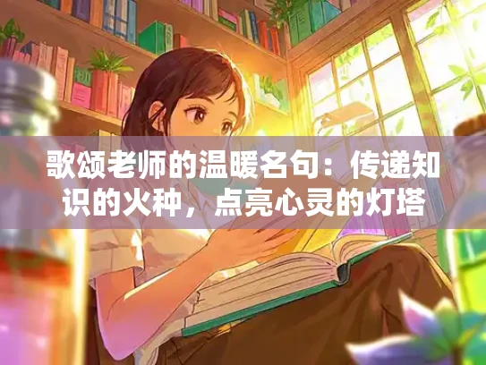 歌颂老师的温暖名句:传递知识的火种,点亮心灵的灯塔 歌颂老师的温暖名句:传递知识的火种,点亮心灵的灯塔