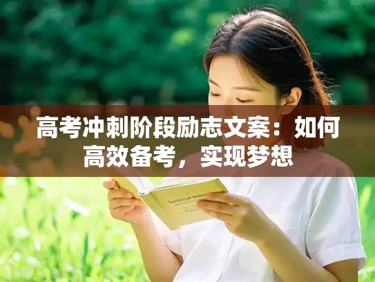 高考冲刺阶段励志文案：如何高效备考，实现梦想