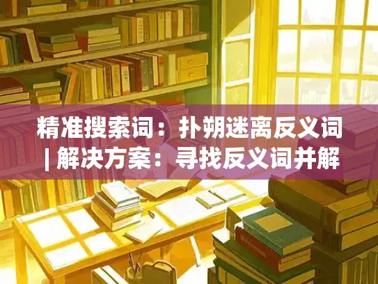 精准搜索词：扑朔迷离反义词 | 解决方案：寻找反义词并解释